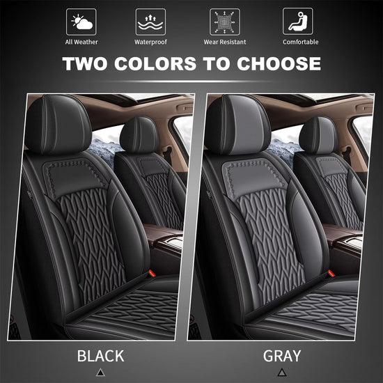 Vehicle seat cover — Custom fit leather for KIA Rio 2013-2025 front seats