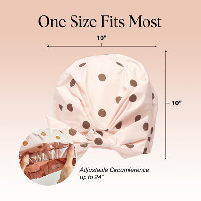 Shower cap — Kitsch luxury reusable design for women