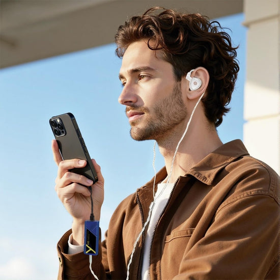 Surfans X10 headphone amplifier — portable DAC with balanced outputs and high power
