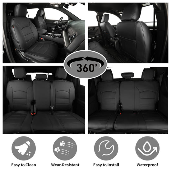 EKR Traverse seat covers - leather full set for Chevrolet Traverse 2018-2024