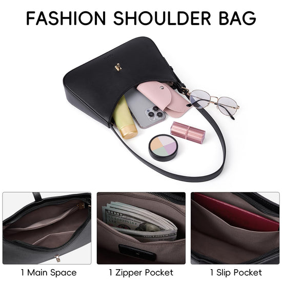 CLUCI handbag - Vegan leather crossbody with adjustable strap