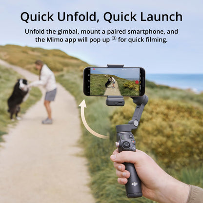 DJI Osmo Mobile 7P gimbal stabilizer — built-in extension rod and tripod