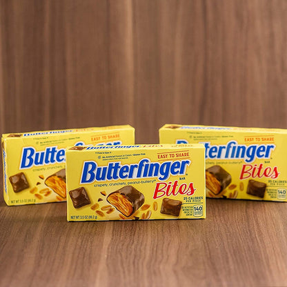 Butterfinger chocolate candy - Crispety, crunchety peanut butter core.
