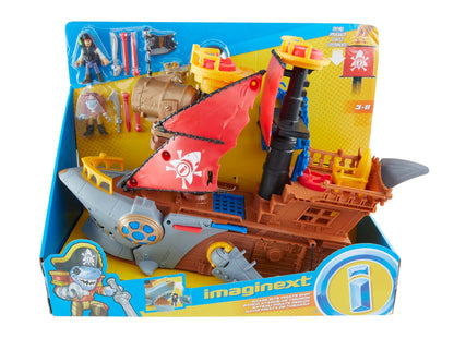 Fisher-Price Imaginext pirate ship playset with shark bite feature