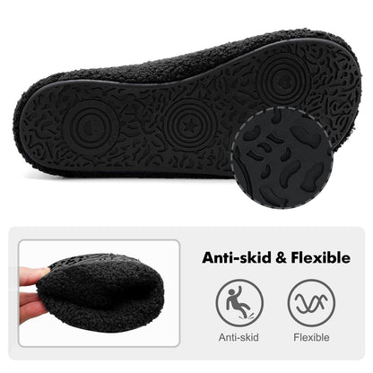 Xihalook slippers — Cozy sock shoes with soft rubber sole for indoor/outdoor use