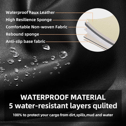 AOMSAZTO vehicle seat cover - custom fit waterproof car seat protectors in black