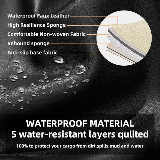 AOMSAZTO vehicle seat cover - custom fit waterproof car seat protectors in black