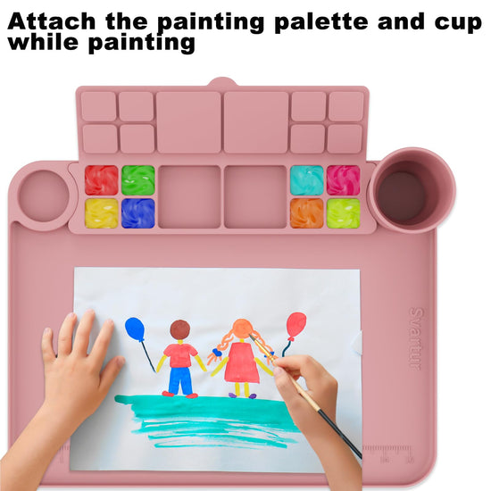 Svartur task tray with removable cup and palette