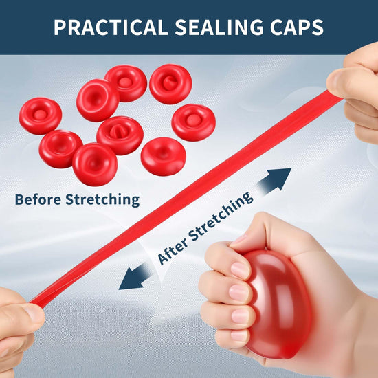 Zonon caulk caps for sealing and preserving, red