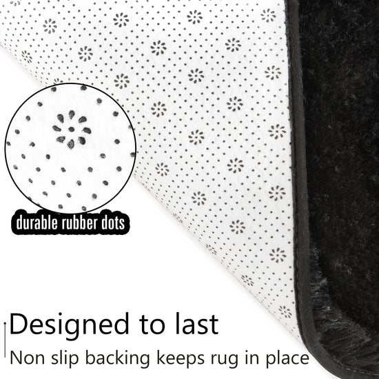RUG — Ultra soft fluffy design for living room and children's bedroom decor