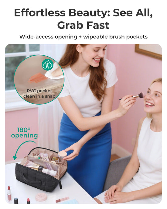 BAGSMART carrier bag case — puffy design makeup organizer