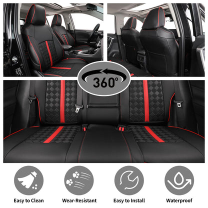 Vehicle seat cover — Custom leather protectors for Toyota RAV4 Limited Sport 2011-2012