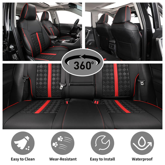 Vehicle seat cover — Custom leather protectors for Toyota RAV4 Limited Sport 2011-2012