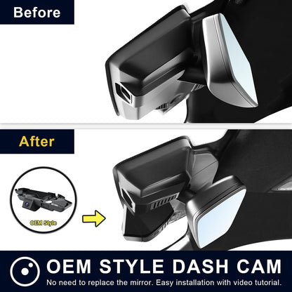 Mangoal onboard camera — 4K front and 1080p rear for Ford Mustang Gen7 2024-2026