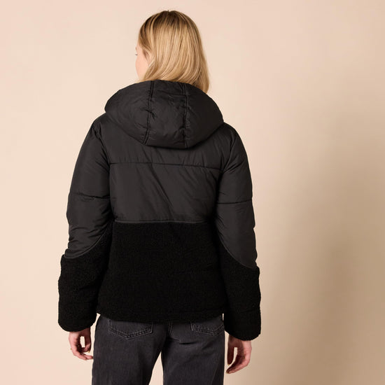 Amazon Essentials outerwear - women's full-zip sherpa fleece hooded puffer jacketAmazon Essentials outerwear - women's full-zip sherpa fleece jacket