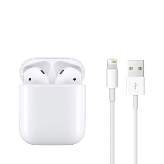 Apple AirPods 2nd generation wireless headphones with lightning charging case
