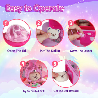 TingingYuli claw machine with mini plush toys for kids