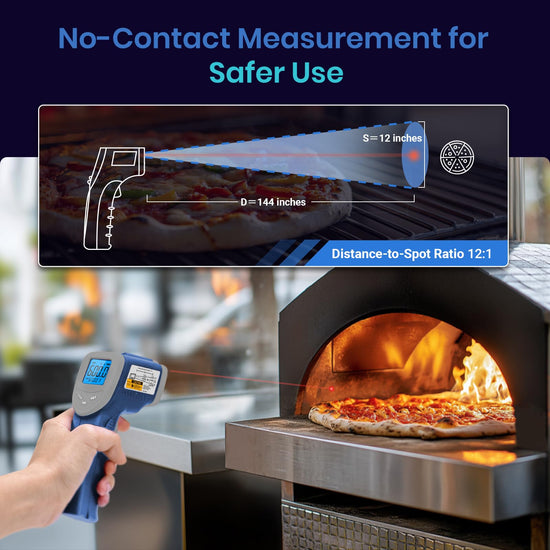 Etekcity infrared thermometer – measures temperatures from -58°F to 1130°F for various uses