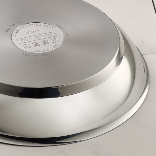 Tramontina sauté fry pan — tri-ply base nonstick induction-ready