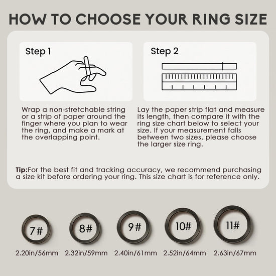 CEVSTHO Smart Ring Fitness Tracker, Heart Rate&Sleep Tracker with SpO2