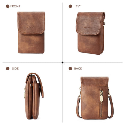 BOSTANTEN crossbody handbag with adjustable strap and vegan leather design.