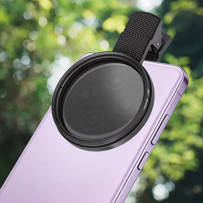 67mm Circular Polarizer Filter for iPhone and Android Phone, CPL Lens Filter, Multi-Layer Coated, HD Transparent, Anti-Reflection, for DSLR Mirrorless Cameras