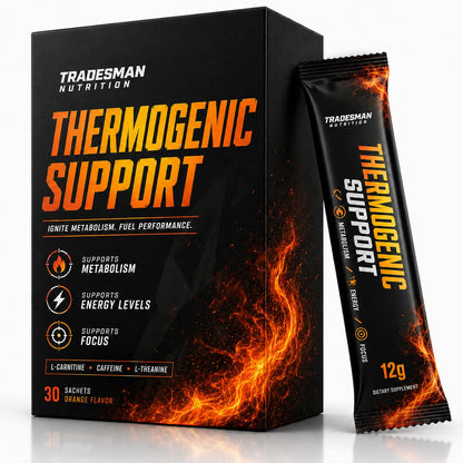 TRADESMAN NUTRITION Shred, Orange Energy Drink Powder in Packets, Thermogenic Support Powder for Men & Women, 30 Sachets (1pcs, 1)