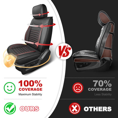 Vehicle seat cover — Custom fit waterproof leather for Ford F150 2009-2026 and F250 F350 F450 2017-2026