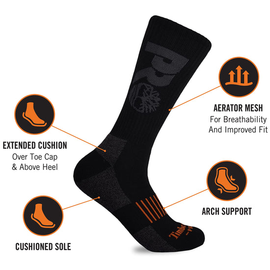 Socks — Timberland PRO men's 6-pack crew design
