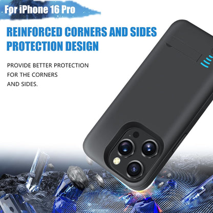 Sitong battery case — 5000mAh rechargeable extended charger for iPhone 16 Pro