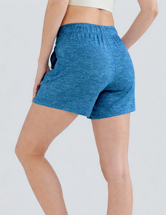 Liberty Imports women's lounge workout shorts with zipper pockets