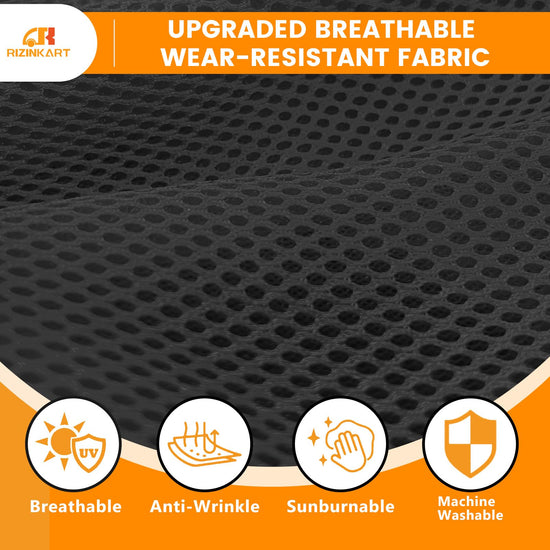 Vehicle seat cover — Stretch polyester mesh for Yamaha and Club Car DS models
