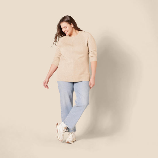 Sweater — Soft touch long-sleeve crewneck from Amazon Essentials