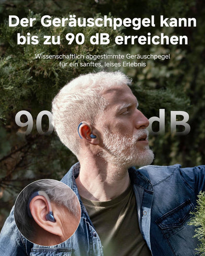 Britzgo Tragbar einfach zu bedienen wiederaufladbar lange Akkulaufzeit hochauflösende Klangqualität Rauschunterdrückungsfunktion (Blau Einzeln)
