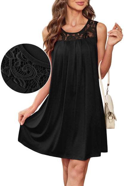 BKRIVE dress — summer sleeveless lace sundress for beach cover up (S-3XL)