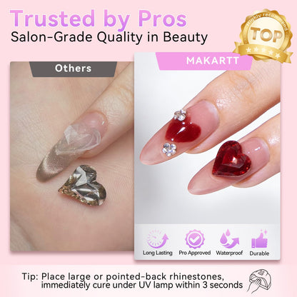 Makartt bonding adhesives — super strong nail rhinestone glue gel for precise application