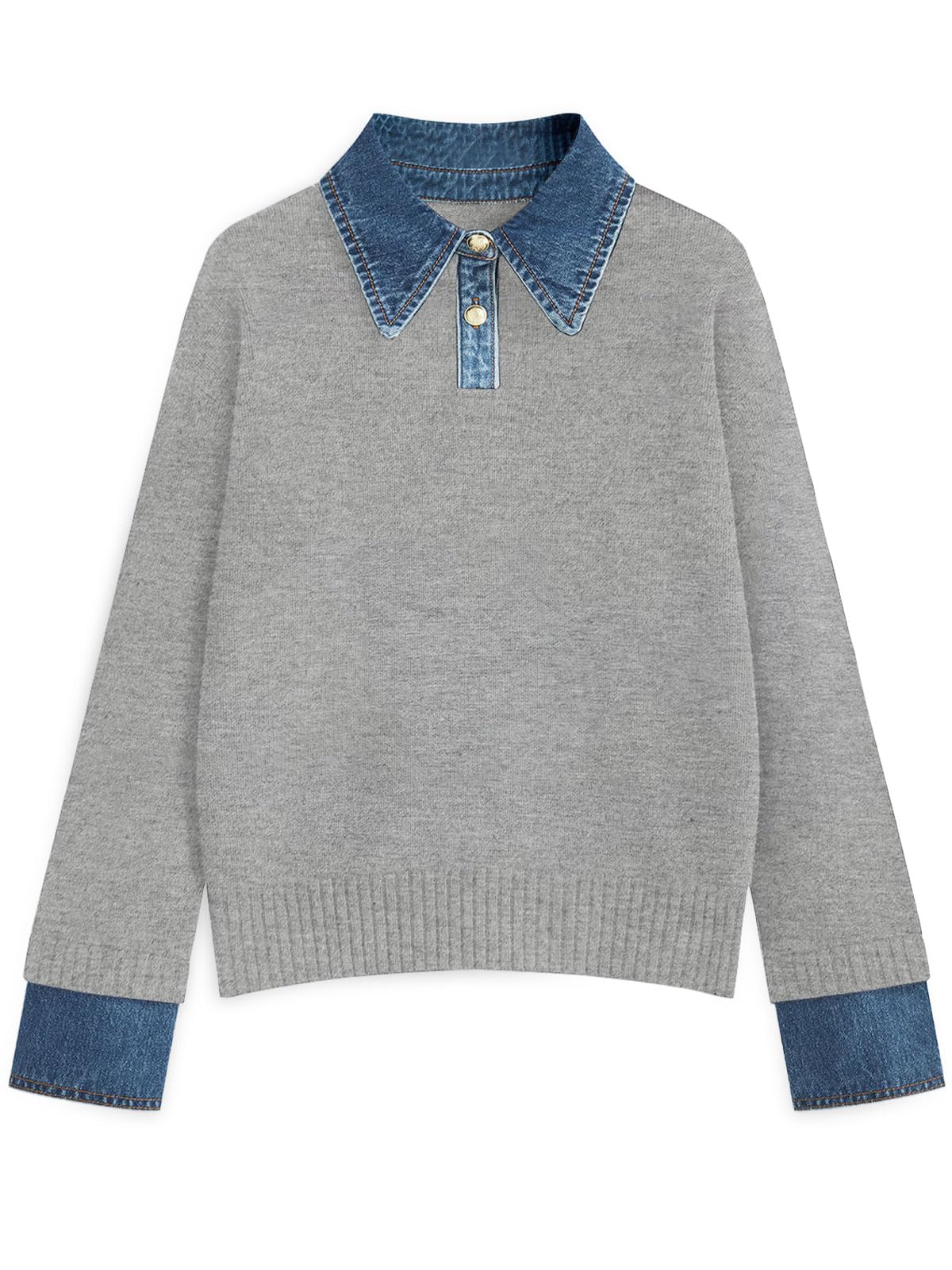 Sweater — Cozy oversized mock turtleneck pullover by Gunest
