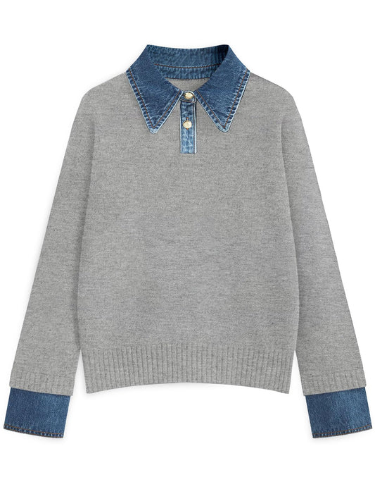 Sweater — Cozy oversized mock turtleneck pullover by Gunest