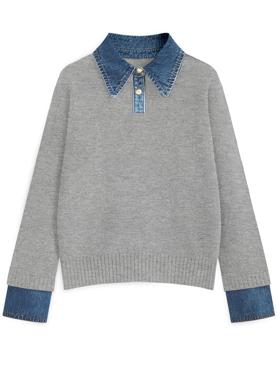 Sweater — Cozy oversized mock turtleneck pullover by Gunest
