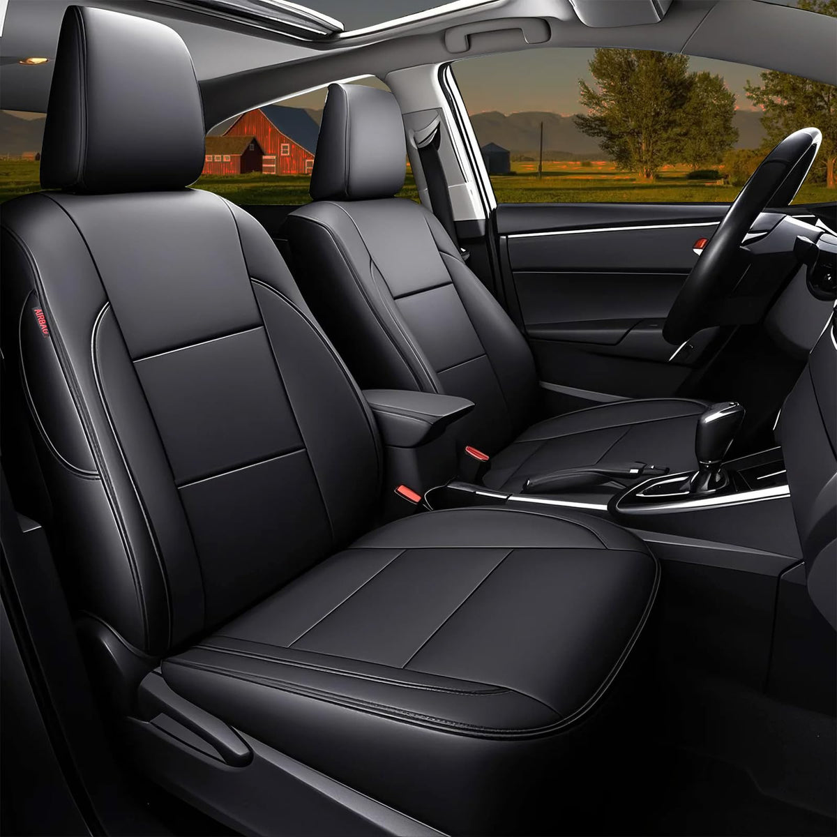 HKZ vehicle seat covers — custom fit leather for Toyota Camry Hybrid 2012-2017