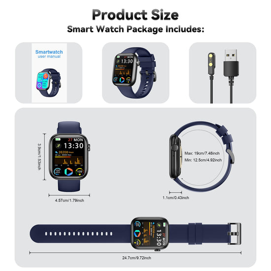 Smart watch - fitness tracking with call functionality and waterproof design