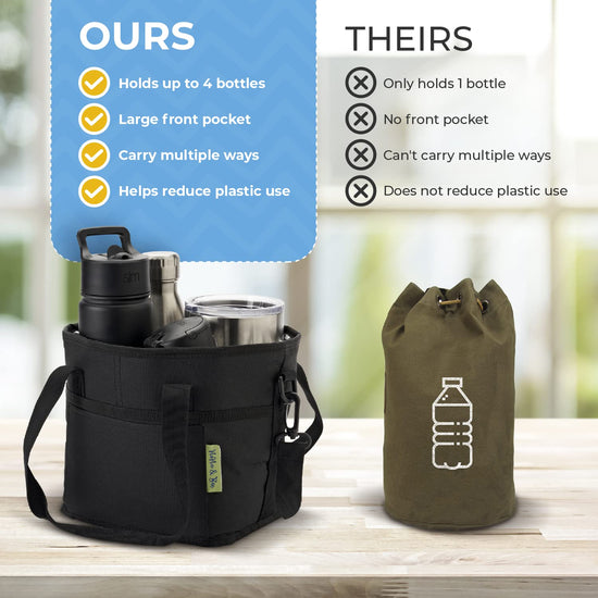 NoNa & Bee cup holder — Family size with adjustable compartments for drinks