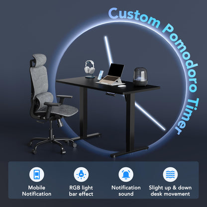 Huanuo electric standing desk — adjustable height with 4 memory settings
