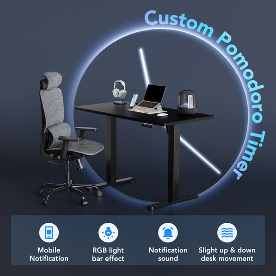 Huanuo electric standing desk — adjustable height with 4 memory settings