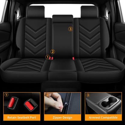 AOMSAZTO vehicle seat cover - custom fit waterproof leather for Jeep Cherokee 2014-2026.