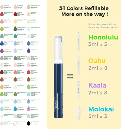 Ohuhu marking pen — double tipped with refillable alcohol-based ink, 120 colors