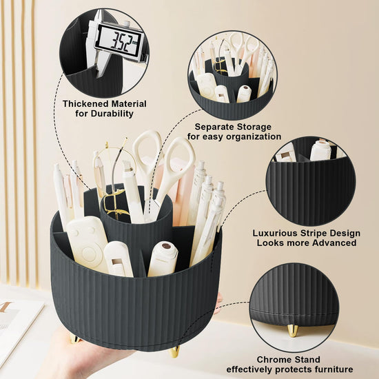 Caddy — 360° rotating makeup brush holder by Diesisa