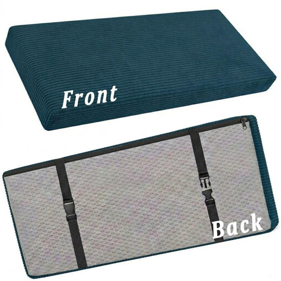 FGZTSZRWG bench cushion - Non-slip indoor window seat with washable cover, dark green 70x24x2in