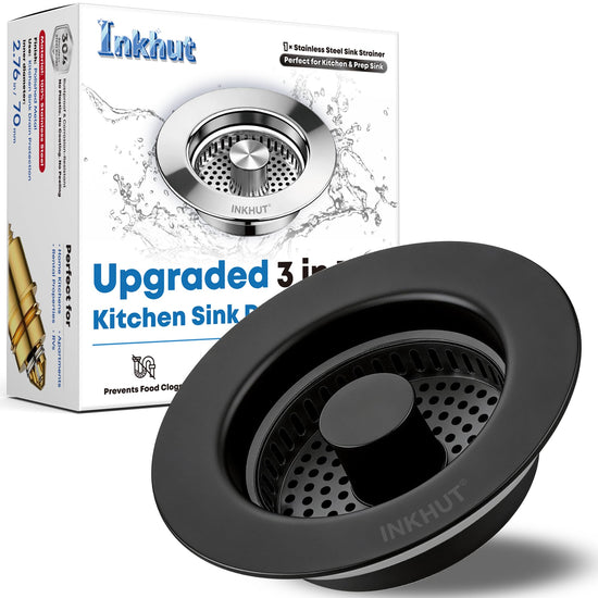 Drain strainer — Upgraded stainless steel anti-clogging food catcher basket