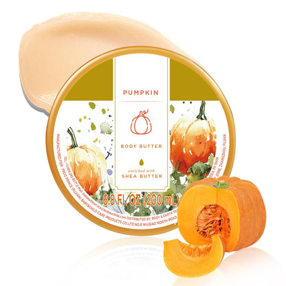 Pumpkin Body Butter for Dry Skin, Pumpkin Lotion Body Moisturizer 6.8FlOz